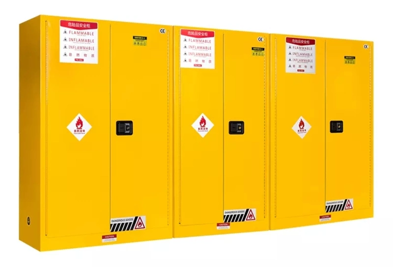 Fireproof Corrosion Resistance Metal 90 Gallon Safety Chemical Flammable Storage Cabinet for Lab School Institution