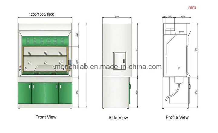 Durable Chemical Fume Hood with Centrifugal Fan