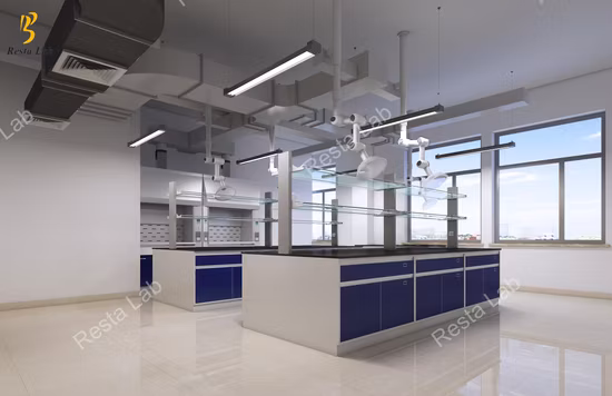 Banco da laboratorio chimico ignifugo resistente agli acidi e agli alcali